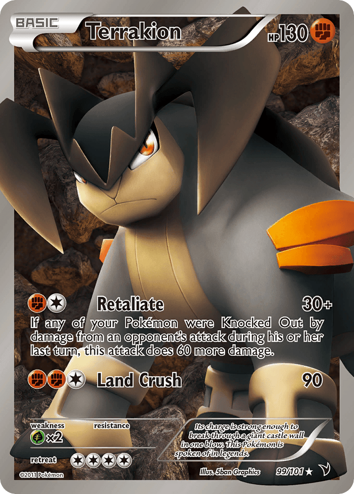 Terrakion (99/101) [Black & White: Noble Victories] (Online Only)
