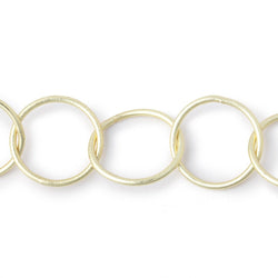20mm 14kt Gold plated Round Link Chain (ONLINE ORDER ONLY)