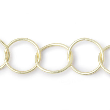 20mm 14kt Gold plated Round Link Chain (ONLINE ORDER ONLY)