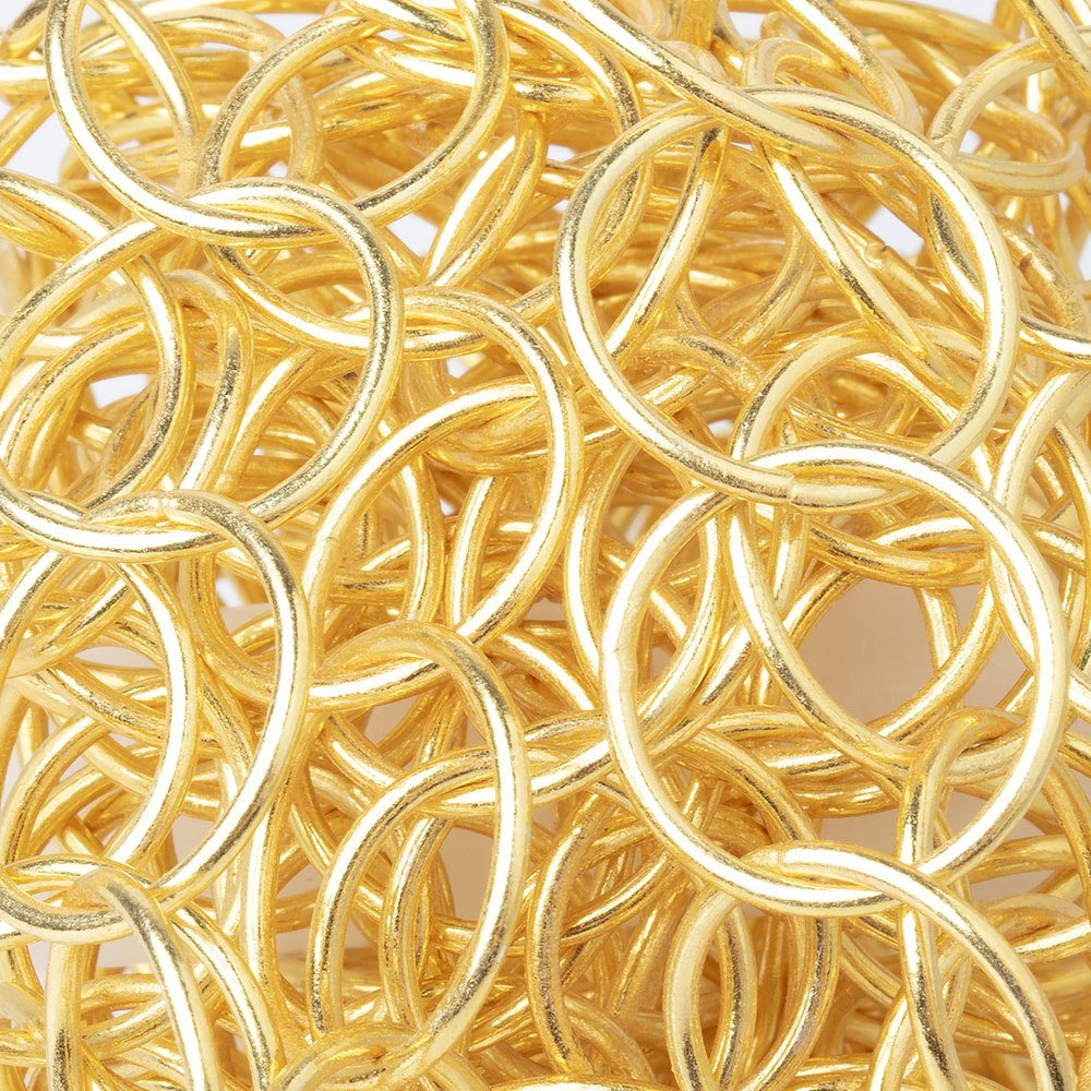20mm 22kt Gold plated Plain Round Link Chain (ONLINE ORDER ONLY)
