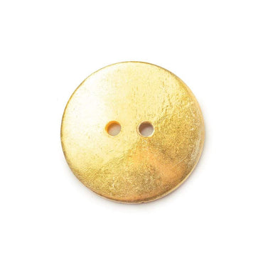 20mm 22kt plated Gold Round Button 6 pieces (ONLINE ORDER ONLY)