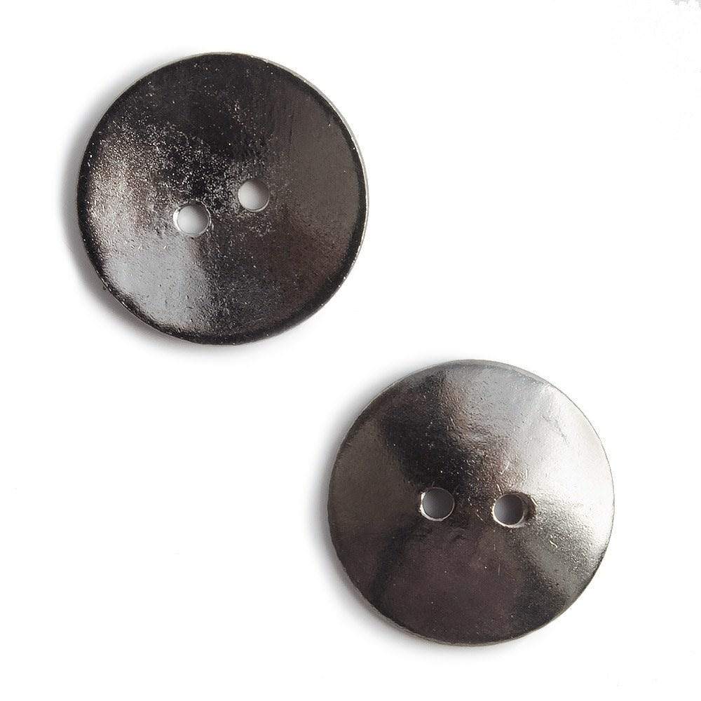 20mm Black Gold Round Button, 6 pieces (ONLINE ORDER ONLY)