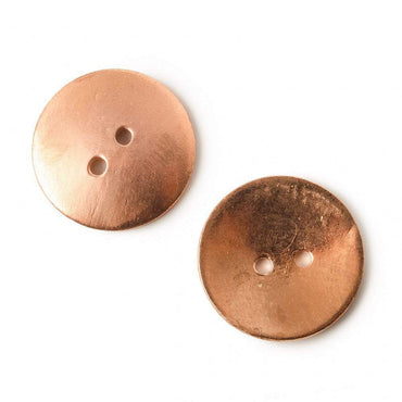 20mm Copper Button Round Disc, 6 pieces (ONLINE ORDER ONLY)