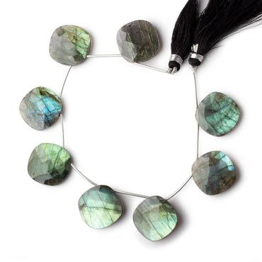20mm Labradorite top drilled faceted pillow beads 7.5 inch 8 pieces (ONLINE ORDER ONLY)