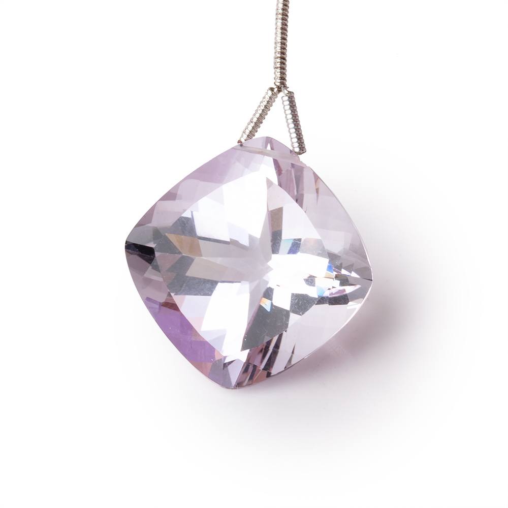 20mm Pink Amethyst Faceted Pillow Focal Bead 1 piece (ONLINE ORDER ONLY)