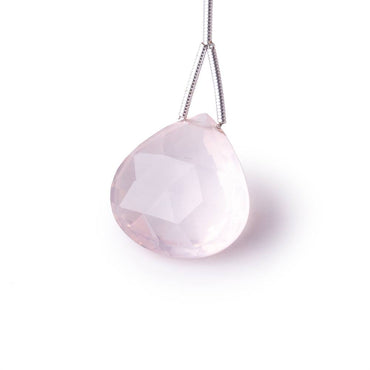 20mm Rose Quartz Faceted Heart Focal Bead 1 piece (ONLINE ORDER ONLY)