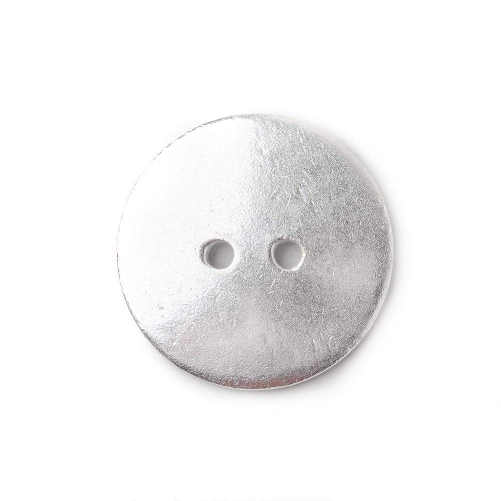 20mm Silver plated Round Button, 6 pieces (ONLINE ORDER ONLY)