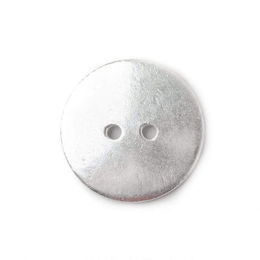 20mm Silver plated Round Button, 6 pieces (ONLINE ORDER ONLY)