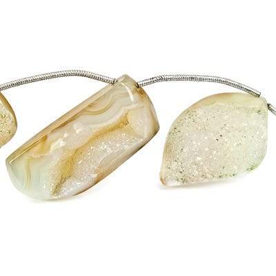 20x12-33x24mm Moon Rise Drusy Freeform Beads 11 pieces (ONLINE ORDER ONLY)