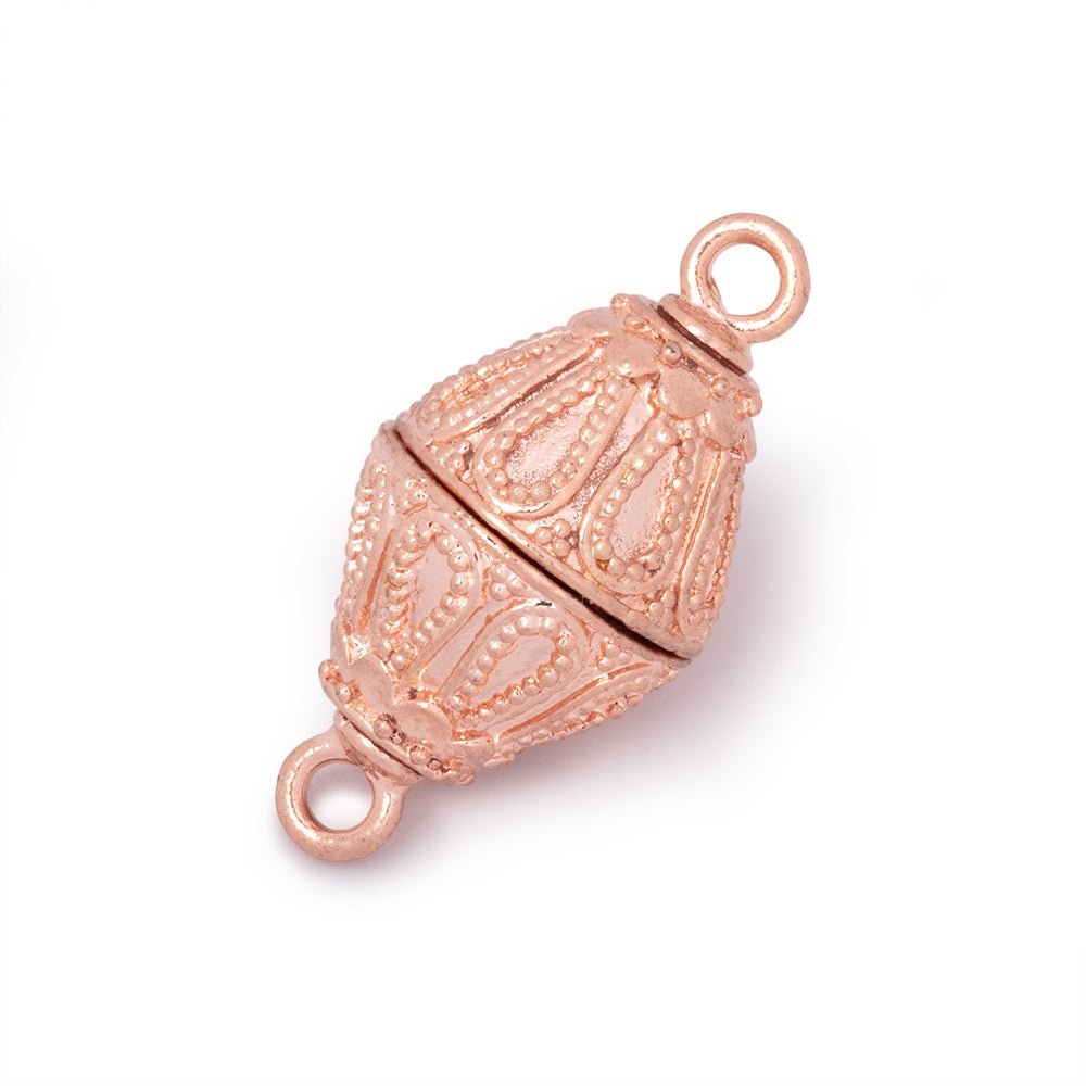 20x14.5mm Miligrain Tear Drop Design Bicone Magnetic Clasp 1 piece (ONLINE ORDER ONLY)