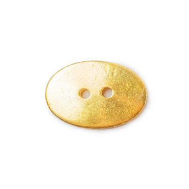 20x14mm 22kt Gold plated Oval Button 6 pieces (ONLINE ORDER ONLY)