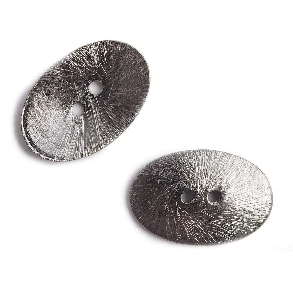 20x14mm Black Gold Oval Button, 6 pieces (ONLINE ORDER ONLY)
