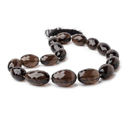 20x15-29x17mm Smoky Quartz Faceted Nugget Beads 16 inch 17 pieces (ONLINE ORDER ONLY)