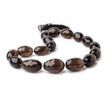 20x15-29x17mm Smoky Quartz Faceted Nugget Beads 16 inch 17 pieces (ONLINE ORDER ONLY)