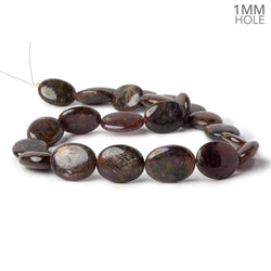 20x15mm Golden Sheen Sapphire plain oval beads 18.25 inch 23 pieces 1mmlarge hole AA (ONLINE ORDER ONLY)