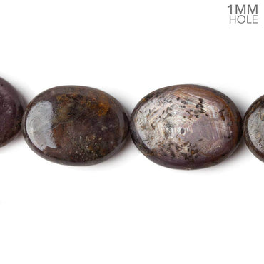 20x15mm Golden Sheen Sapphire plain oval beads 18.25 inch 23 pieces 1mmlarge hole AA (ONLINE ORDER ONLY)