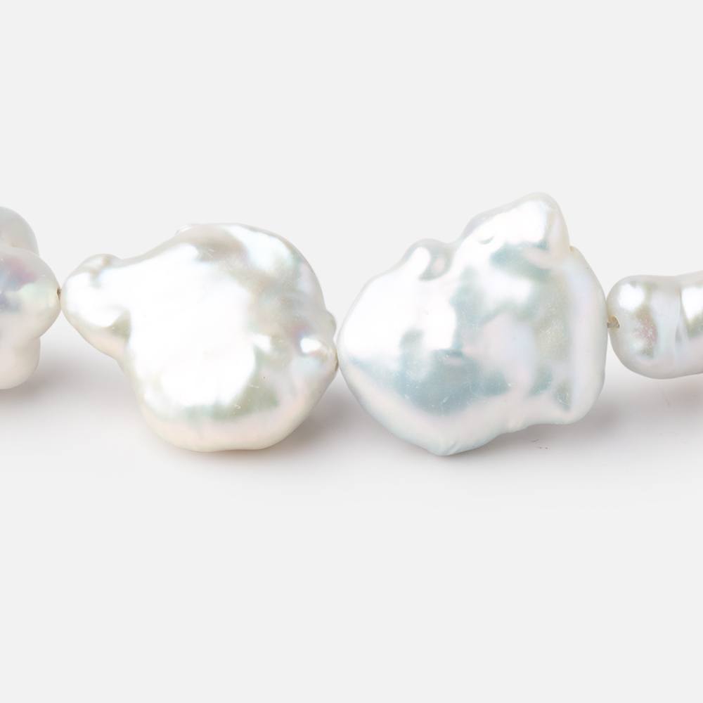 20x16-27x17mm White Soufflé Pearls 16 inch 18 Beads AAA (ONLINE ORDER ONLY)