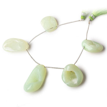 20x17-37x19mm Margarita Green Drusy Freeform Beads 5 pieces (ONLINE ORDER ONLY)