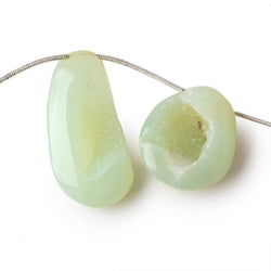 20x17-37x19mm Margarita Green Drusy Freeform Beads 5 pieces (ONLINE ORDER ONLY)