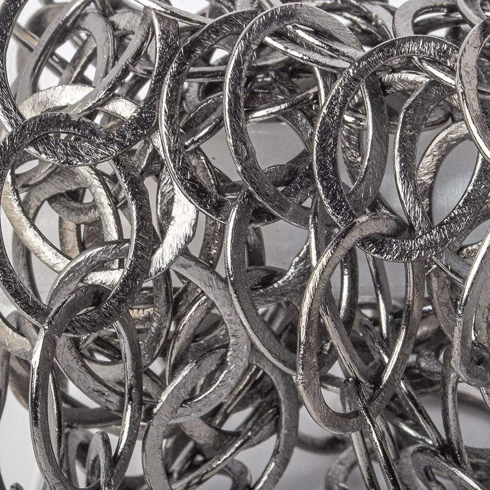 20x17mm Black Gold plated Brushed Oval Link Chain by the foot (ONLINE ORDER ONLY)