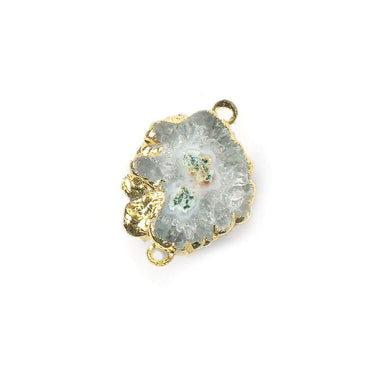 20x20mm Gold Leafed Solar Quartz Connector 1 piece (ONLINE ORDER ONLY)