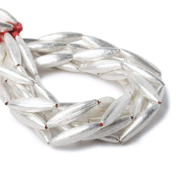 20x5mm Sterling Silver Plated Copper Brushed Marquise 8 inch 10 pcs (ONLINE ORDER ONLY)