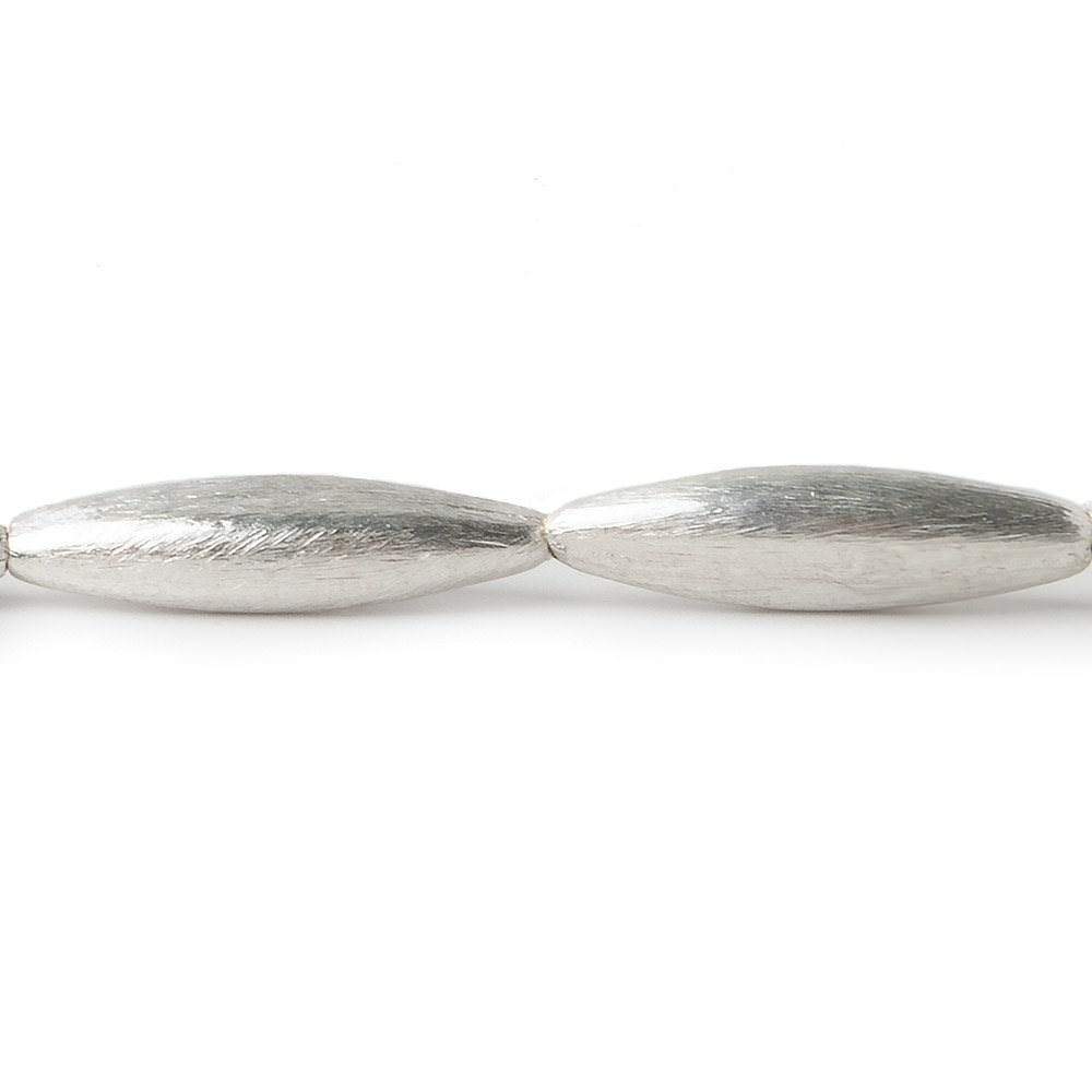 20x5mm Sterling Silver Plated Copper Brushed Marquise 8 inch 10 pcs (ONLINE ORDER ONLY)