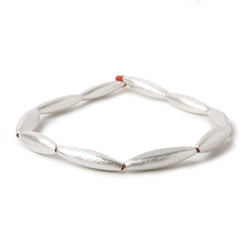 20x5mm Sterling Silver Plated Copper Brushed Marquise 8 inch 10 pcs (ONLINE ORDER ONLY)