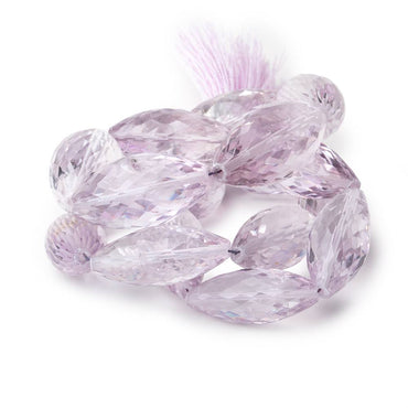 19x8-30x13mm Pink Amethyst Faceted Marquise Beads 16 inch 18 pieces (ONLINE ORDER ONLY)