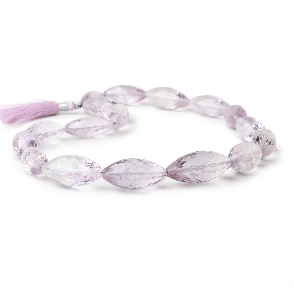 19x8-30x13mm Pink Amethyst Faceted Marquise Beads 16 inch 18 pieces (ONLINE ORDER ONLY)