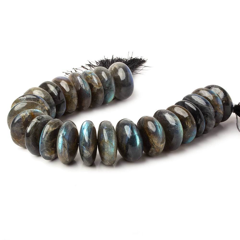 21-22mm Labradorite Plain Mega Rondelle Beads 8 inch 22 pieces A (ONLINE ORDER ONLY)