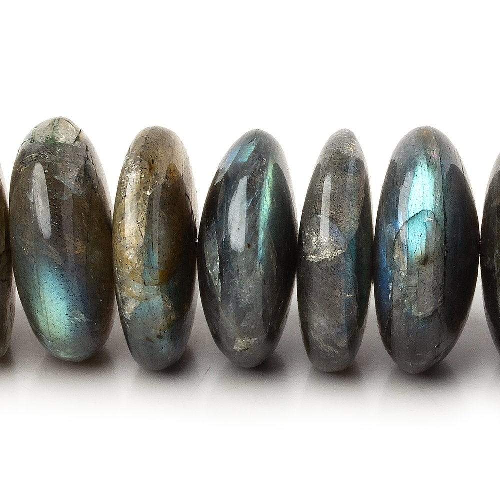 21-22mm Labradorite Plain Mega Rondelle Beads 8 inch 22 pieces A (ONLINE ORDER ONLY)