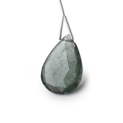 21-24mm Moss Aquamarine Faceted Pear Focal Beads 1 piece (ONLINE ORDER ONLY)