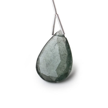 21-24mm Moss Aquamarine Faceted Pear Focal Beads 1 piece (ONLINE ORDER ONLY)