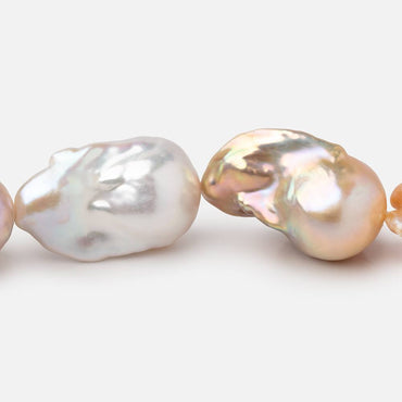 21-27mm Tri Color Ultra Baroque Freshwater Pearls 15.5 inch 15 pieces AA (ONLINE ORDER ONLY)