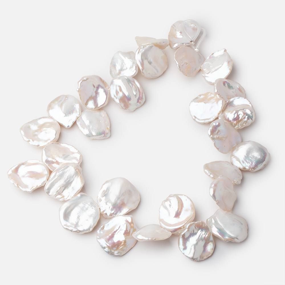 21-29mm Rosé White Ultra Keshi Freshwater Pearls 16 inch 28 Beads AAA (ONLINE ORDER ONLY)