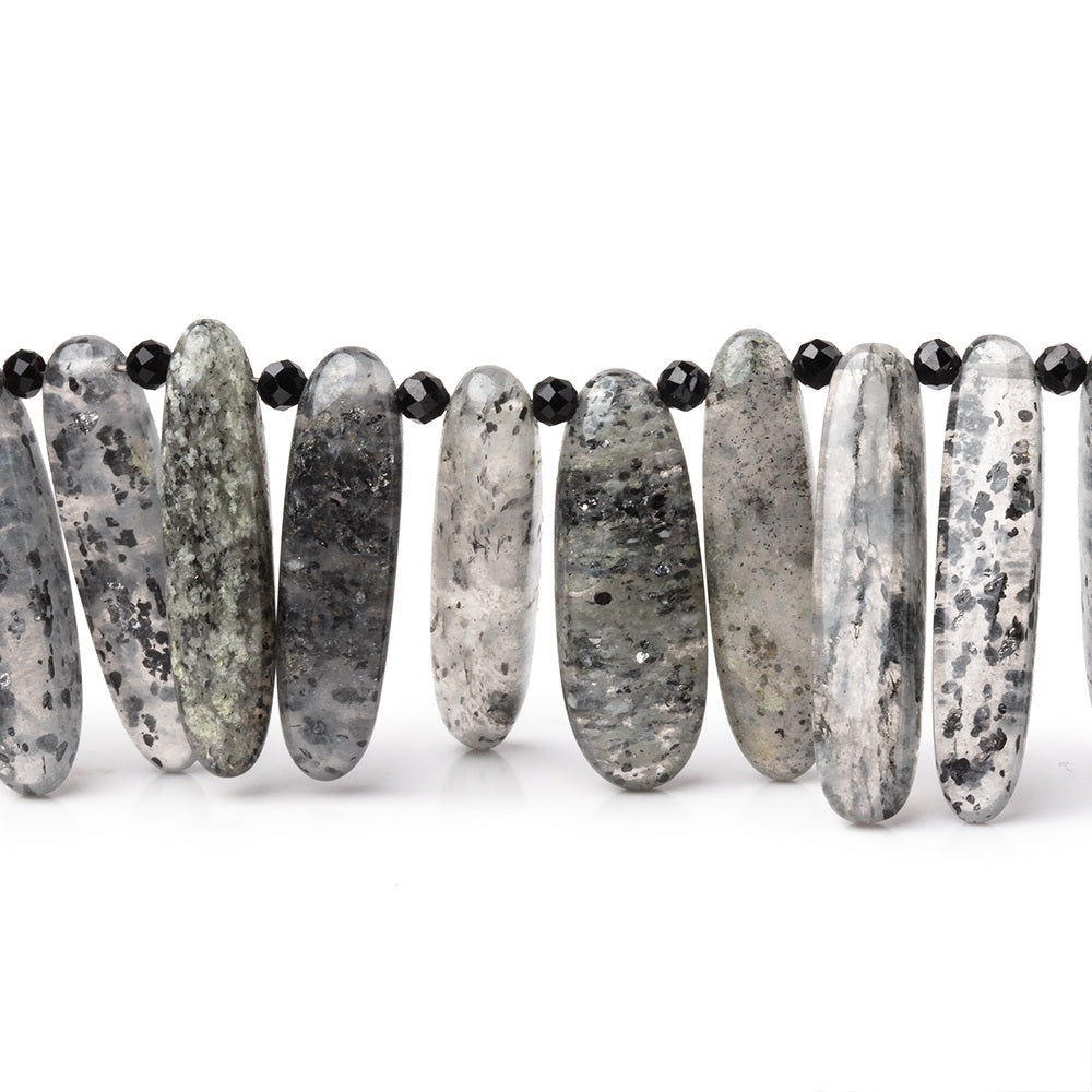 14x4-23x6mm Celestial Quartz top drilled elongated plain ovals 18 inch 80 beads AA (ONLINE ORDER ONLY)