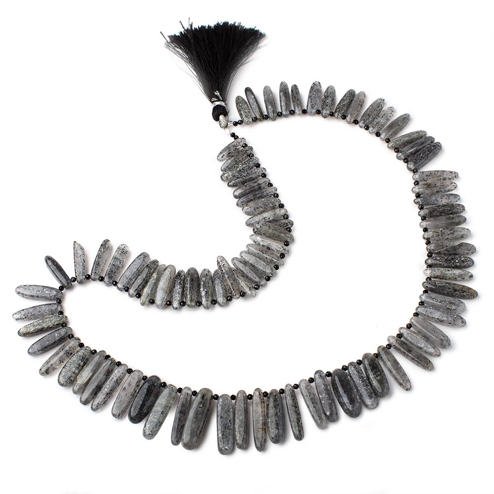 14x4-23x6mm Celestial Quartz top drilled elongated plain ovals 18 inch 80 beads AA (ONLINE ORDER ONLY)