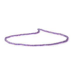 2mm Amethyst micro faceted rondelle beads 12.5 inch 220 pieces AAA (ONLINE ORDER ONLY)