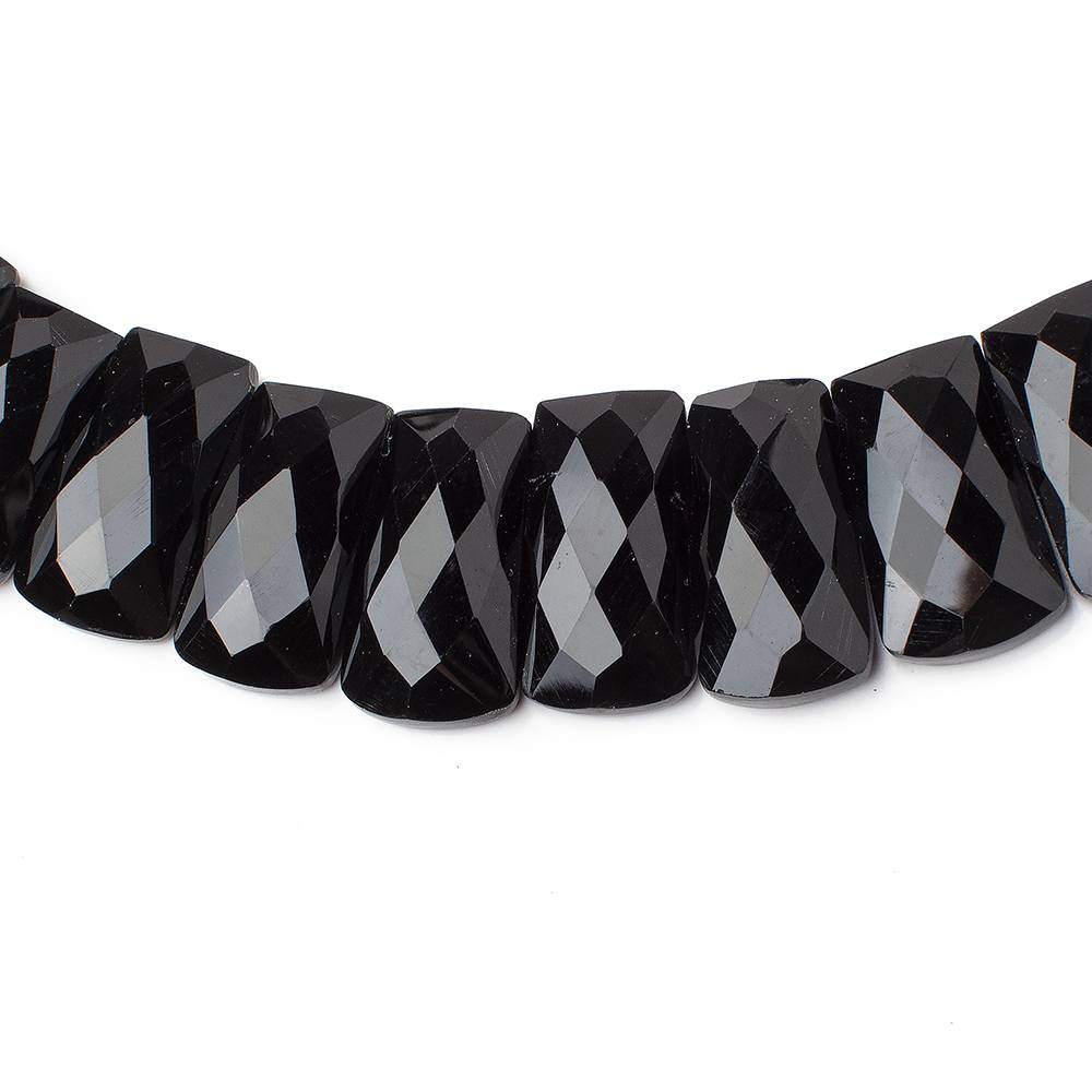 20x8-26x11mm Black Onyx Faceted Fancy Shape Collar 44 beads (ONLINE ORDER ONLY)