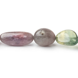 11x9-14x12mm Multi Color Sapphire Plain Nuggets 18 inch 34 Beads A (ONLINE ORDER ONLY)