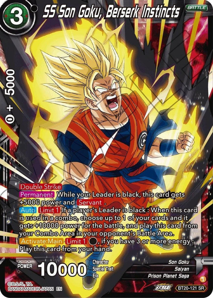 SS Son Goku, Berserk Instincts (BT20-121) [Power Absorbed] (ONLINE ORDER ONLY)