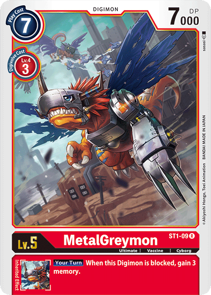MetalGreymon [ST1-09] [Starter Deck: Gaia Red] (ONLINE ORDER ONLY)