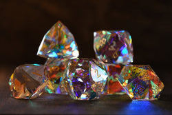 Diamond Prism Multifaceted Glass Dice Set (ONLINE ORDER ONLY)