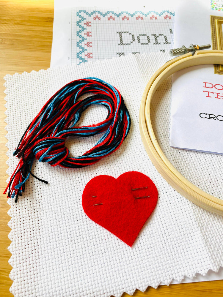 Deluxe Cross Stitch Kit – “Don’t Be A Dick” Funny Beginner-Friendly Pattern (ONLINE ORDER ONLY)