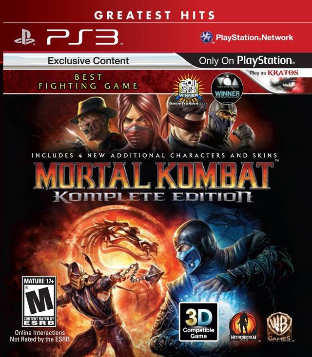 Mortal Kombat Komplete Edition (Greatest Hits) (Playstation 3) (Online Only)