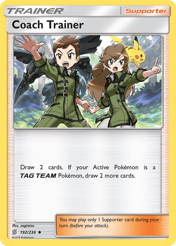 Coach Trainer (192/236) [Sun & Moon: Unified Minds] (Online Only)
