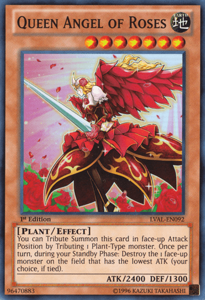 Queen Angel of Roses [LVAL-EN092] Super Rare (ONLINE ORDER ONLY)
