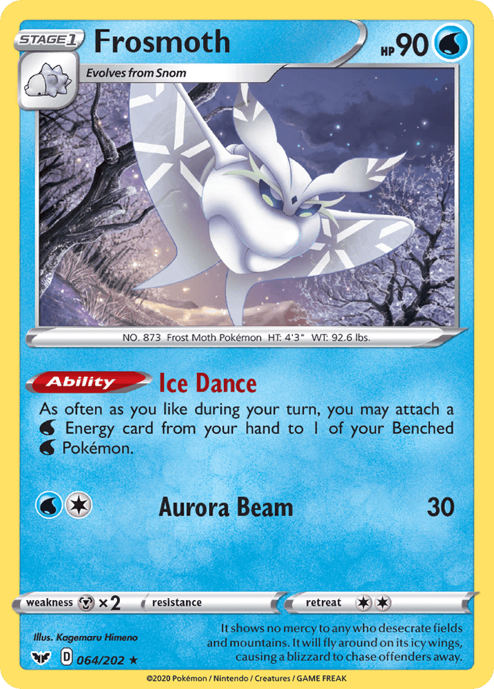 Frosmoth (064/202) (Theme Deck Exclusive) [Sword & Shield: Base Set] (Online Only)