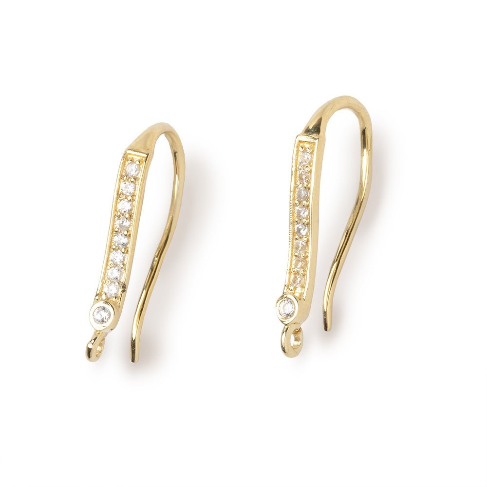 21mm Cubic Zirconia Ear Wire Set of 2 pieces (ONLINE ORDER ONLY)